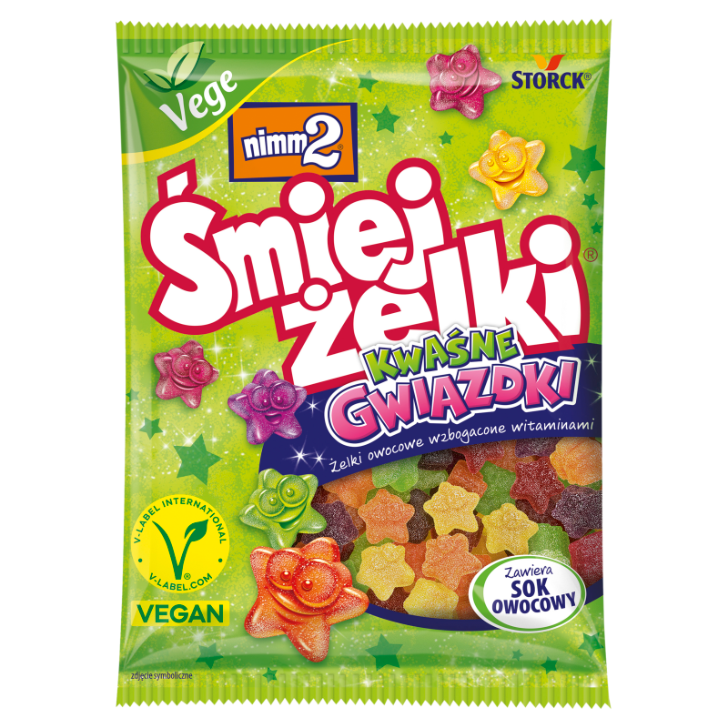 NIMM2 Żelki owocowe wzbogacone witaminami Kwaśne Gwiazdki frisco.pl