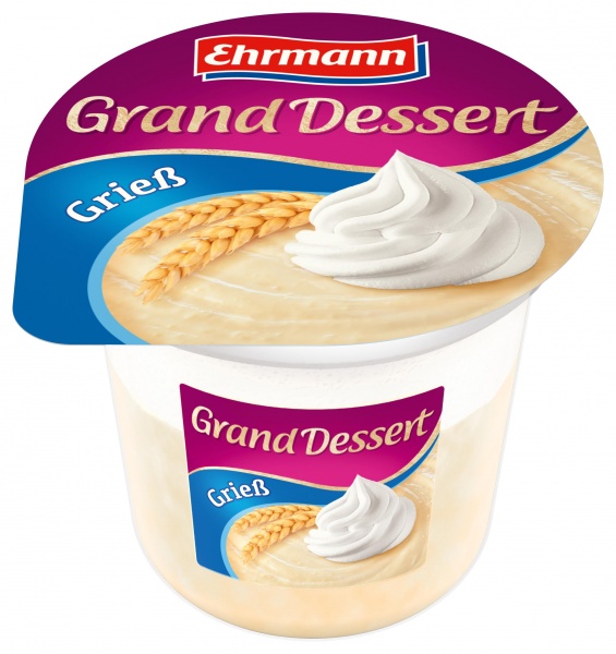 GRAND DESSERT Deser mleczny z kaszą manną