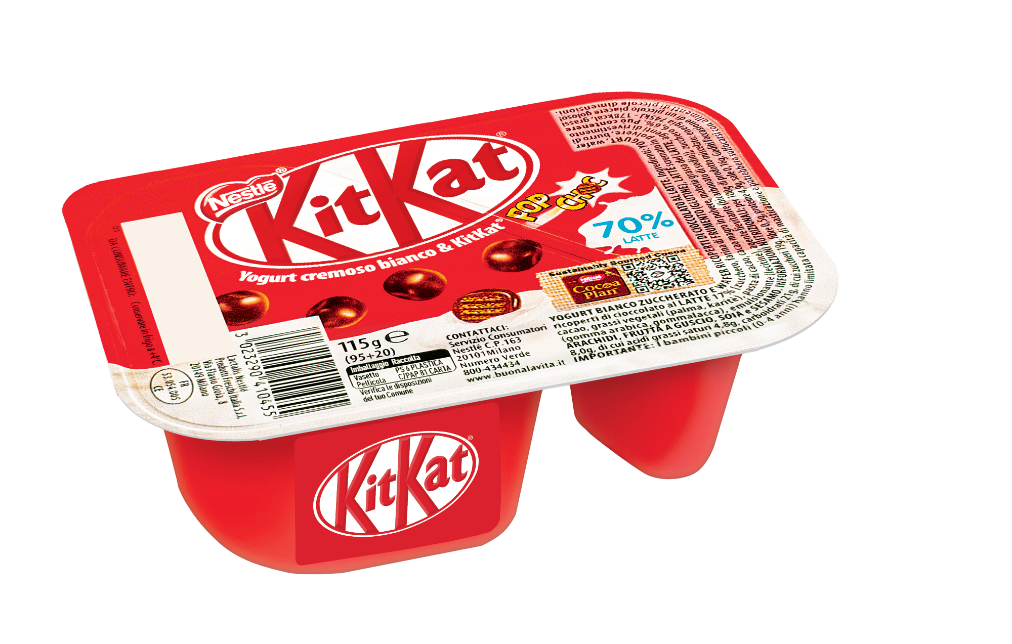 KITKAT Jogurt waniliowy z wafelkami oblanymi czekoladą