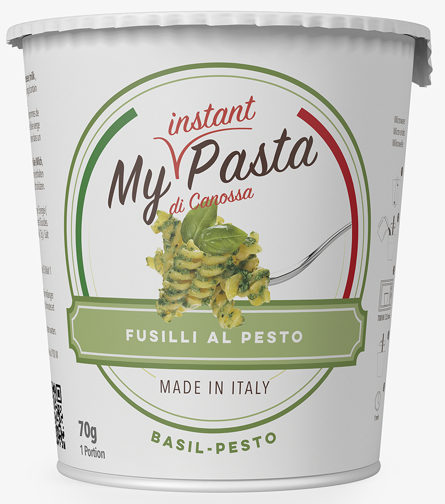 MY INSTANT PASTA di Canossa Makaron fusilli z bazyliowym pesto
