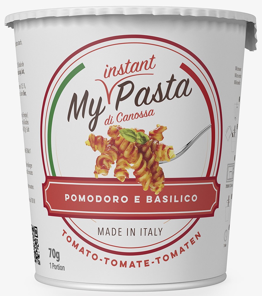 MY INSTANT PASTA di Canossa Makaron fusilli w sosie pomidorowym z bazylią
