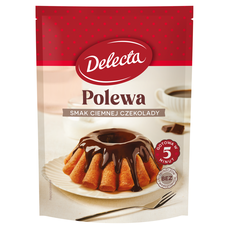 DELECTA Polewa o smaku ciemnej czekolady