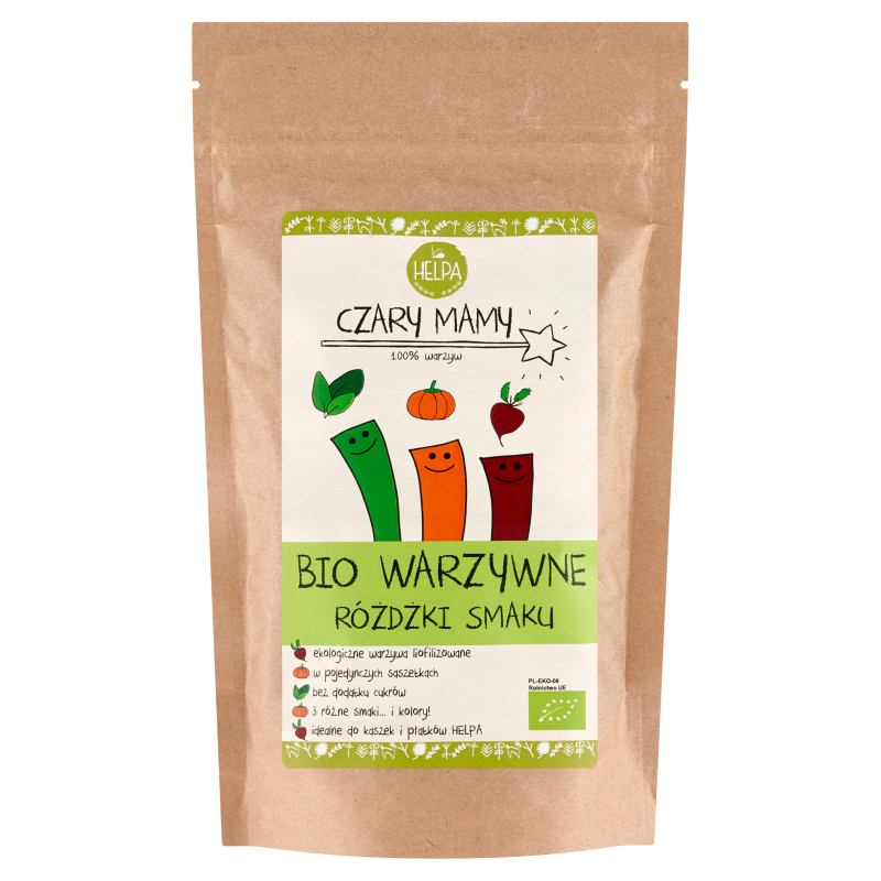 HELPA RÓŻDŻKI SMAKU WARZYWNE (LIOFILIZOWANE WARZYWA) BIO (9 x 2 g)