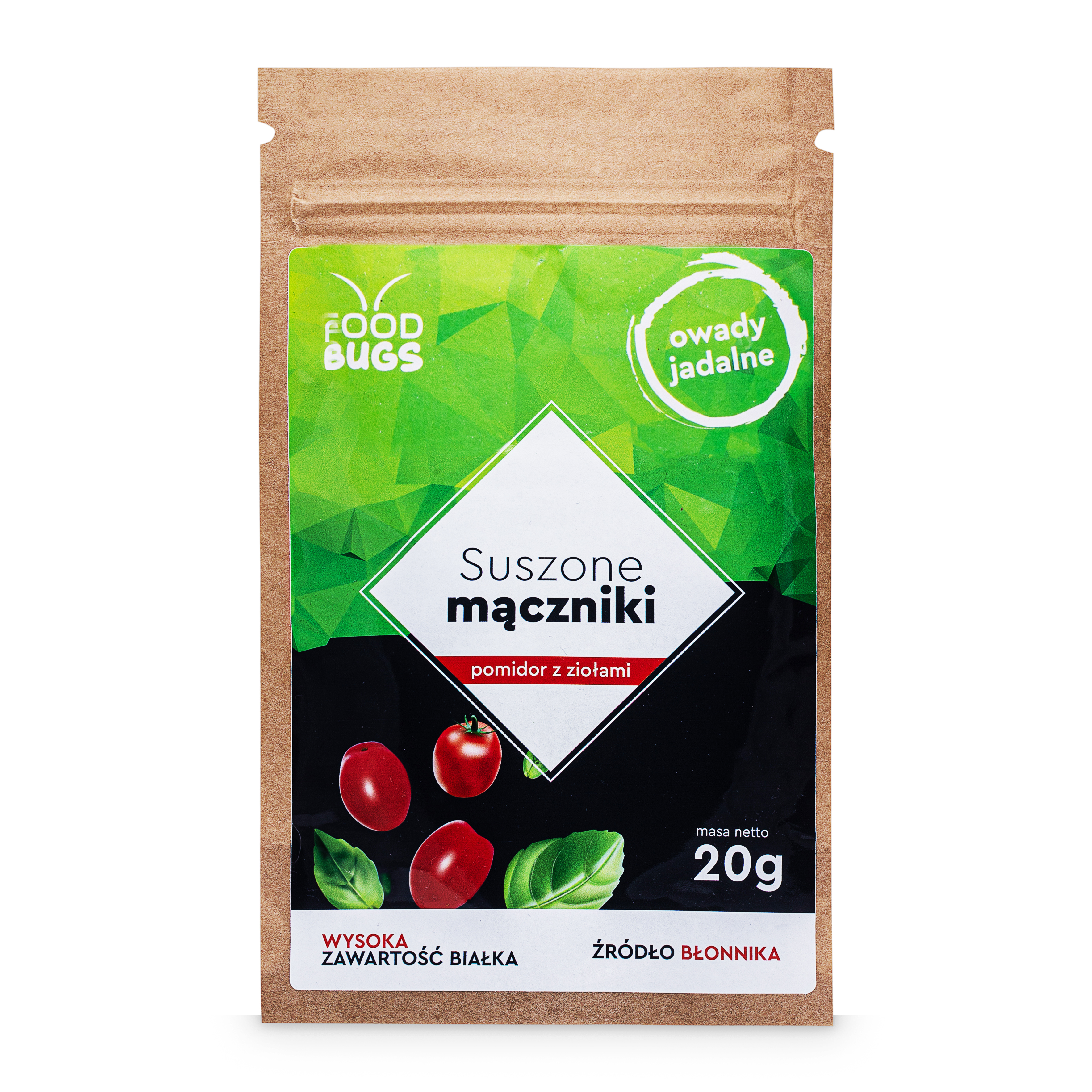 FoodBugs Mączniki pomidor z ziołami