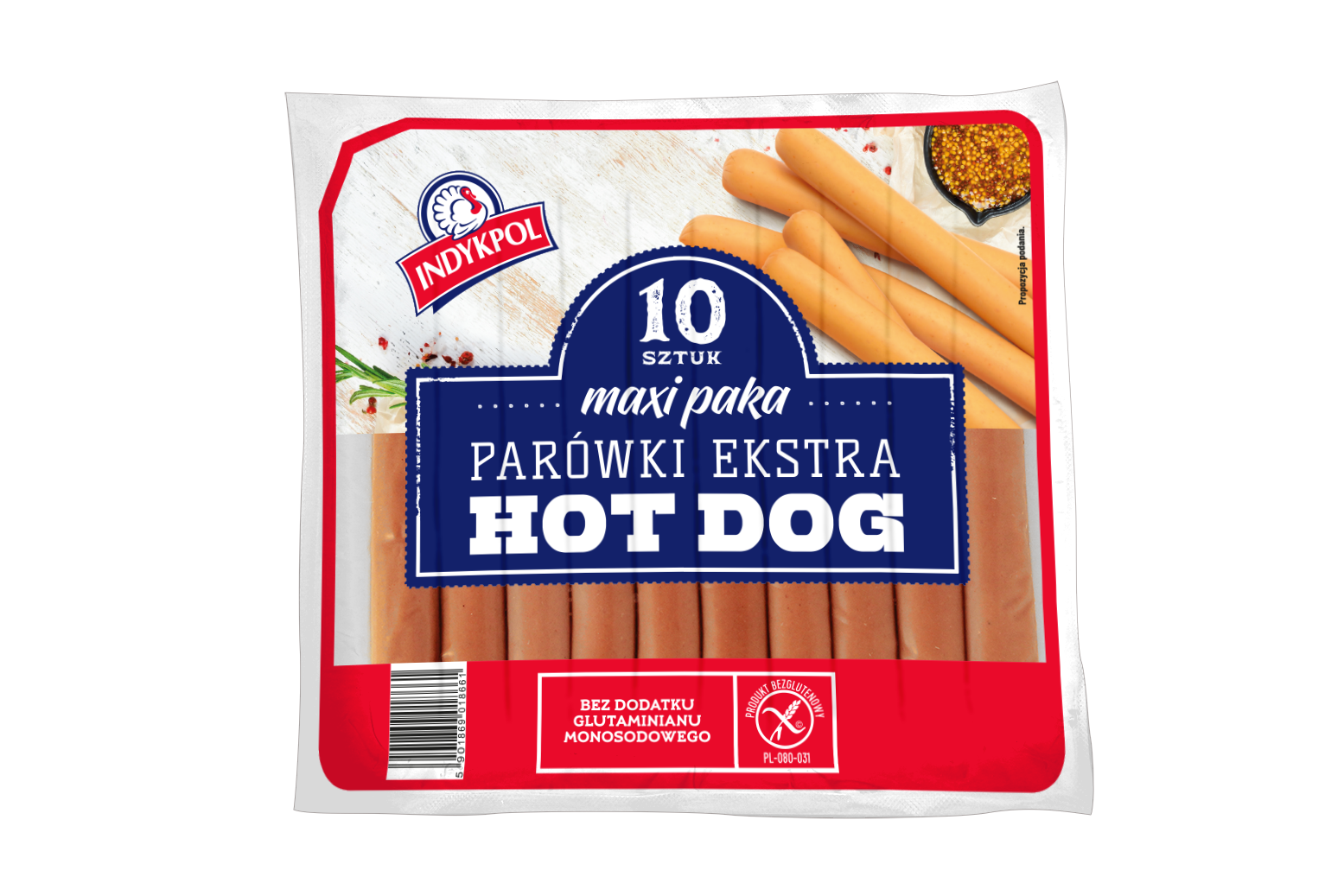 INDYKPOL Parówki Hot Dog Ekstra