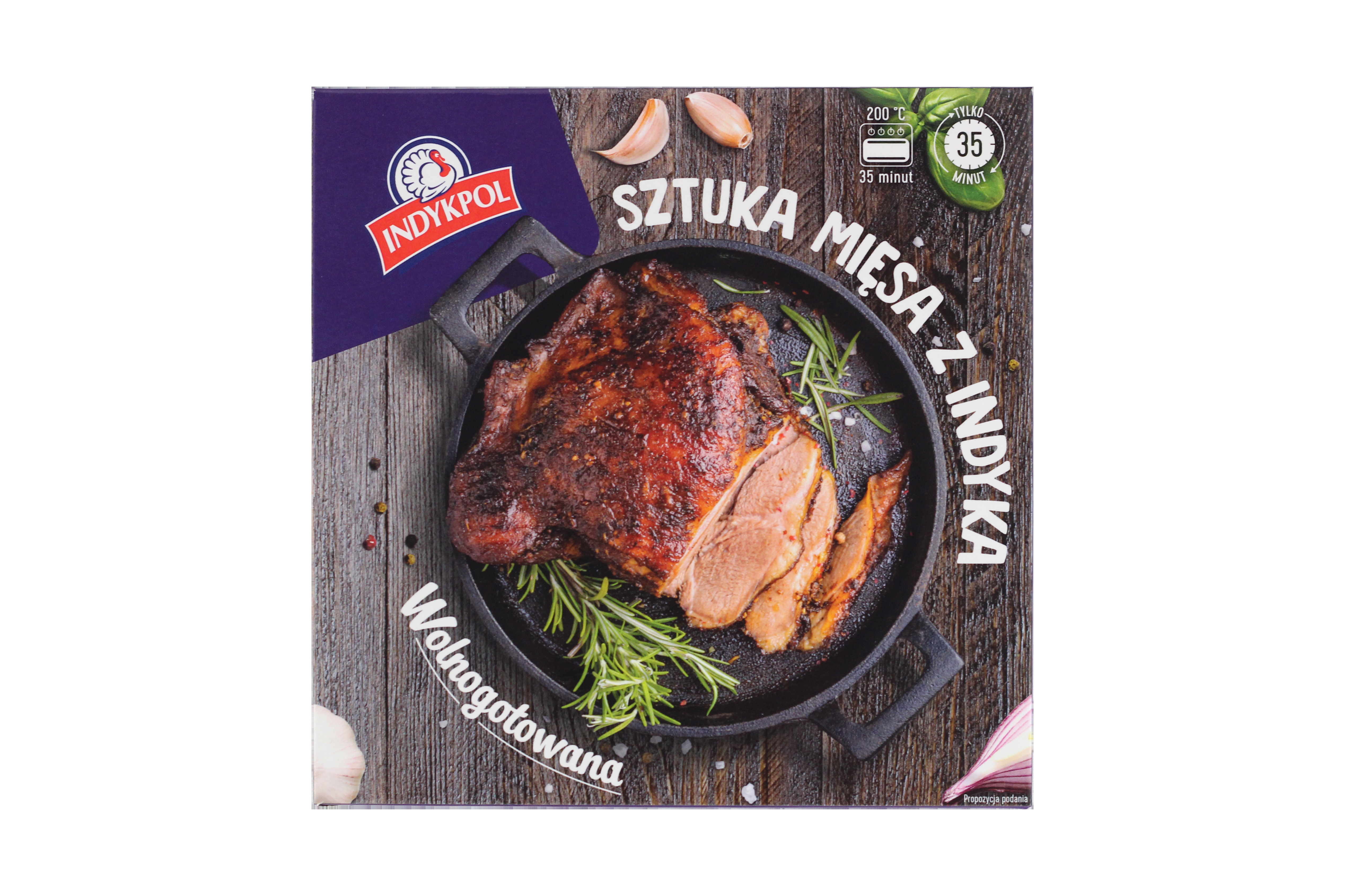 INDYKPOL Sztuka mięsa z indyka wolnogotowana (640g-960g)