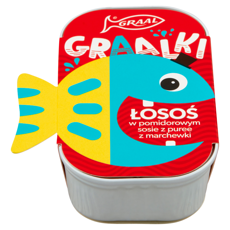 GRAAL GRAALKI Łosoś w pomidorowym sosie z puree marchewkowym
