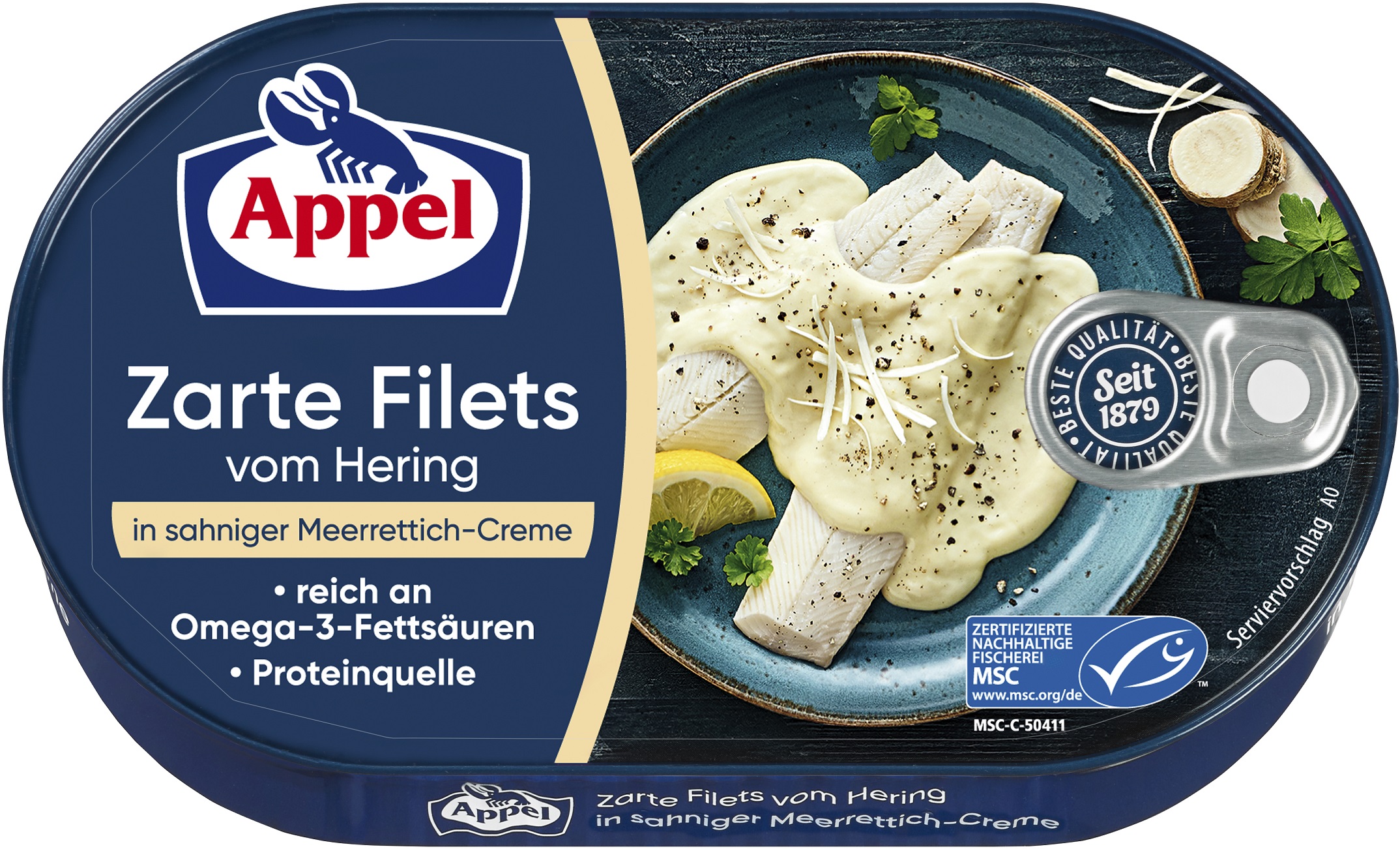 APPEL Filety śledziowe w sosie śmietanowo-chrzanowym