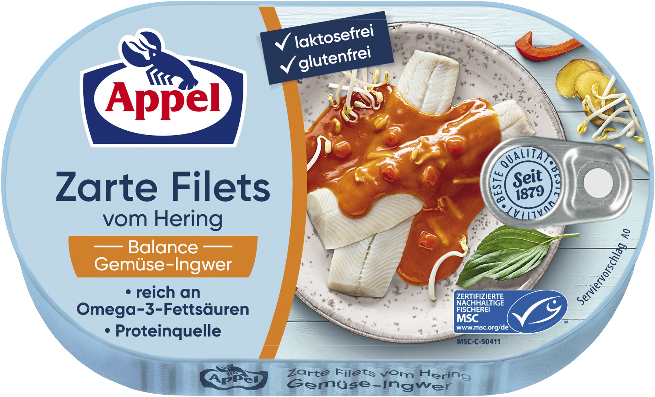 APPEL Filety śledziowe w słodko-kwaśnym sosie warzywnym z imbirem