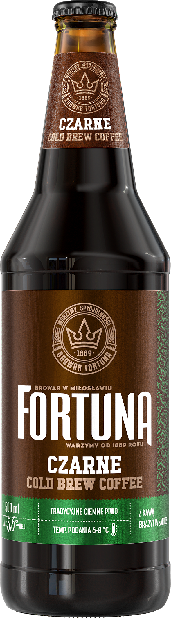 FORTUNA. Czarne Cold Brew Coffee Piwo (butelka bezzwrotna)