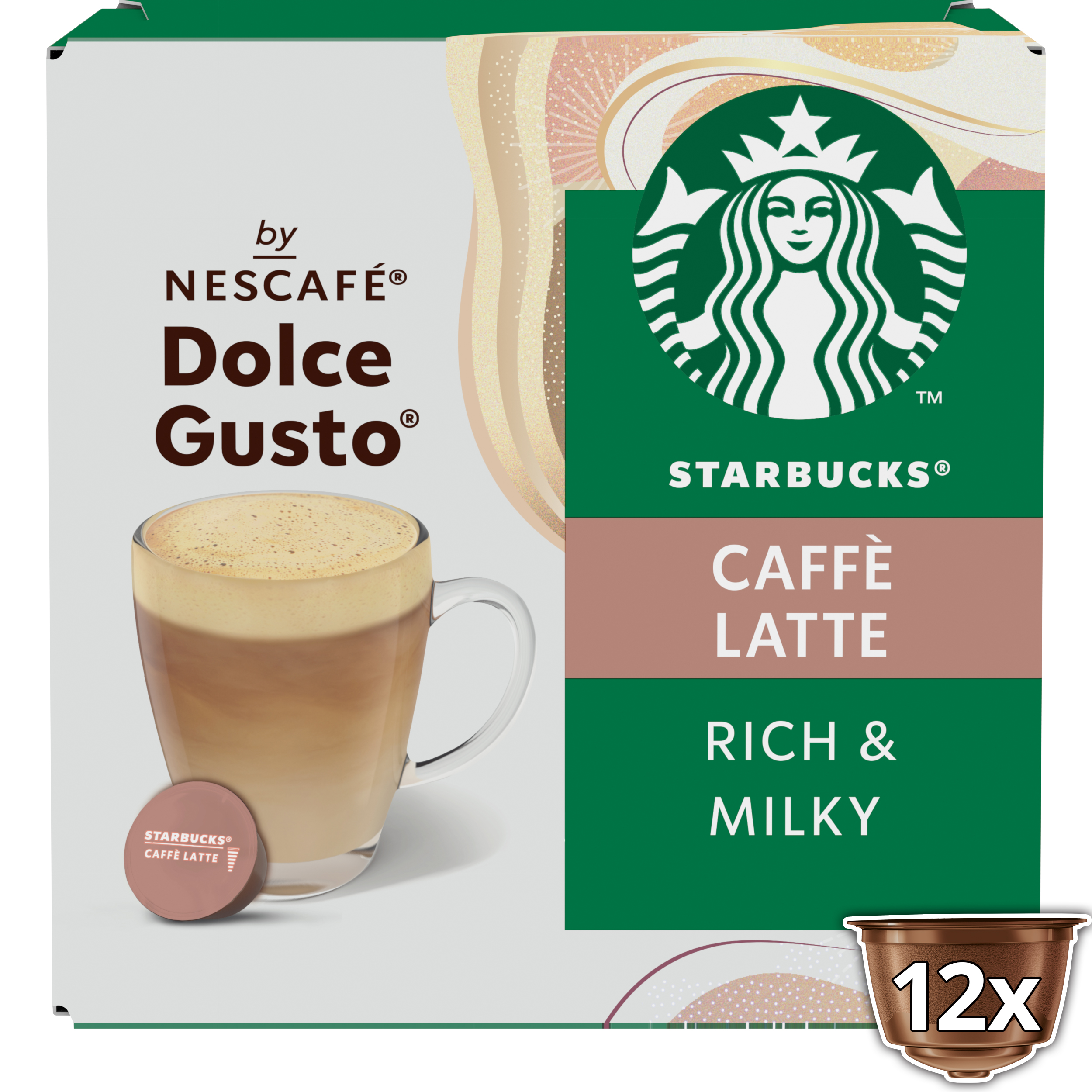STARBUCKS Dolce Gusto Caffe Latte (12 kapsułek)