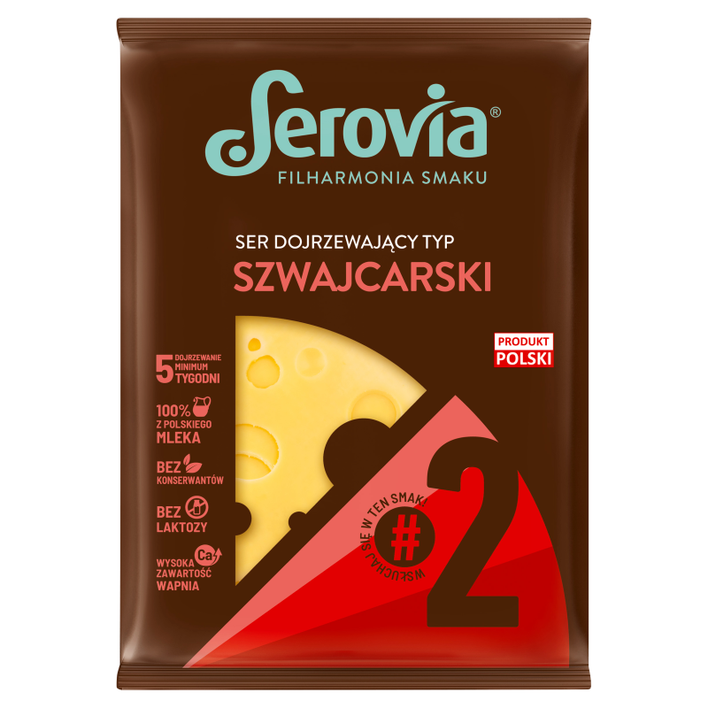 SEROVIA Ser żółty dojrzewający typ szwajcarski (plastry) frisco.pl