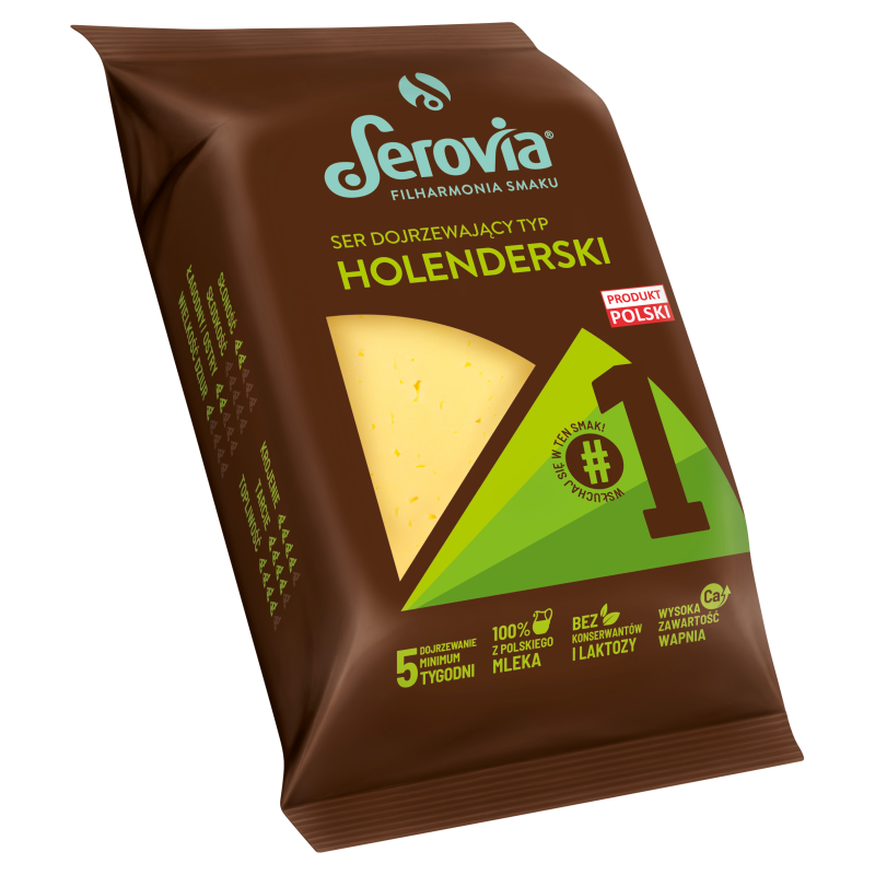 SEROVIA Ser żółty dojrzewający typ holenderski w kawałku