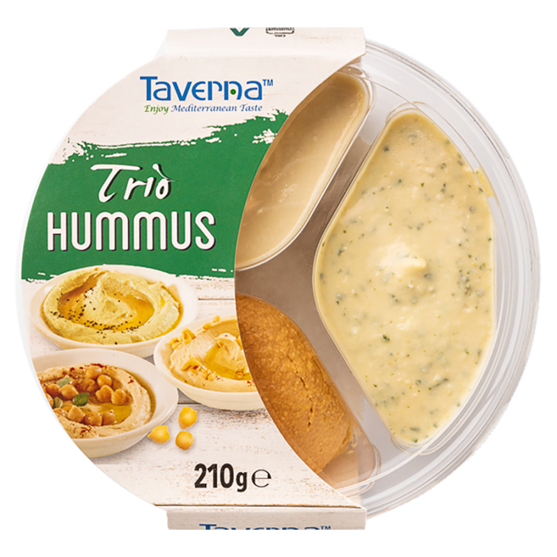 TAVERNA Taverna Hummus trio Trio Orientalny Cytryna & Kolendra Pomidorowy
