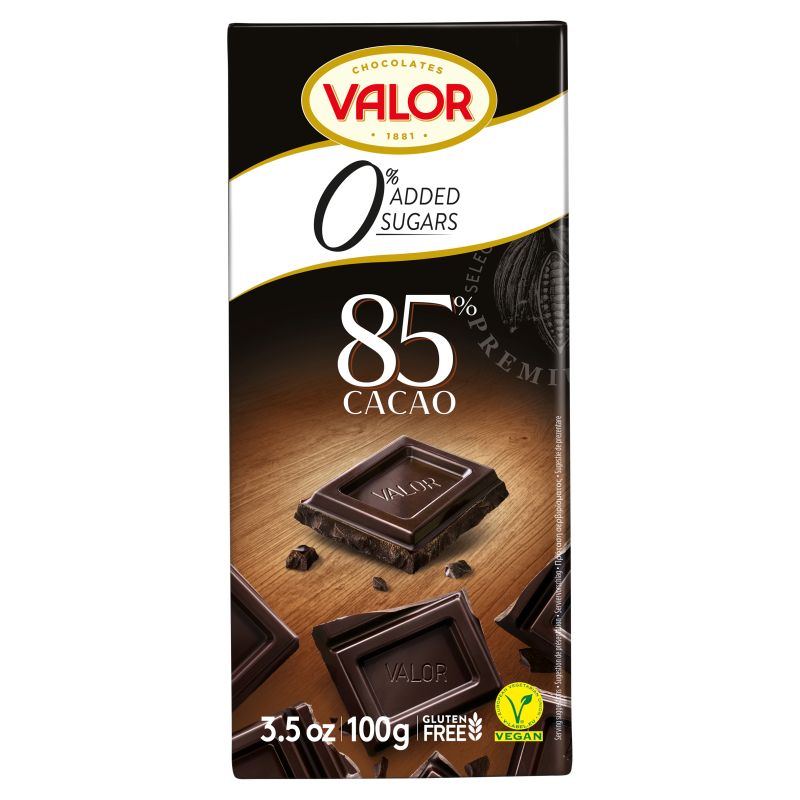 VALOR Czekolada supreme ciemna 85% bez cukrów frisco.pl