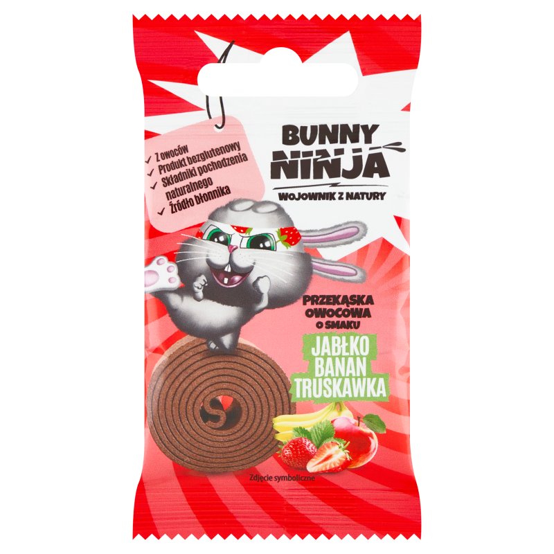 Ninja bunny Przekąska owocowa o smaku jabłko-banan-truskawka frisco.pl