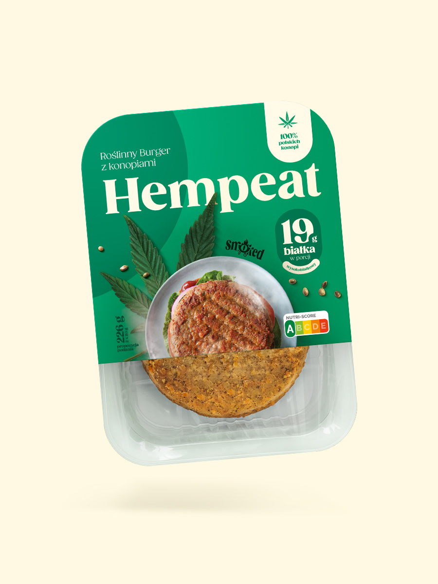 HEMPEAT Roślinny Burger z konopiami Smoked