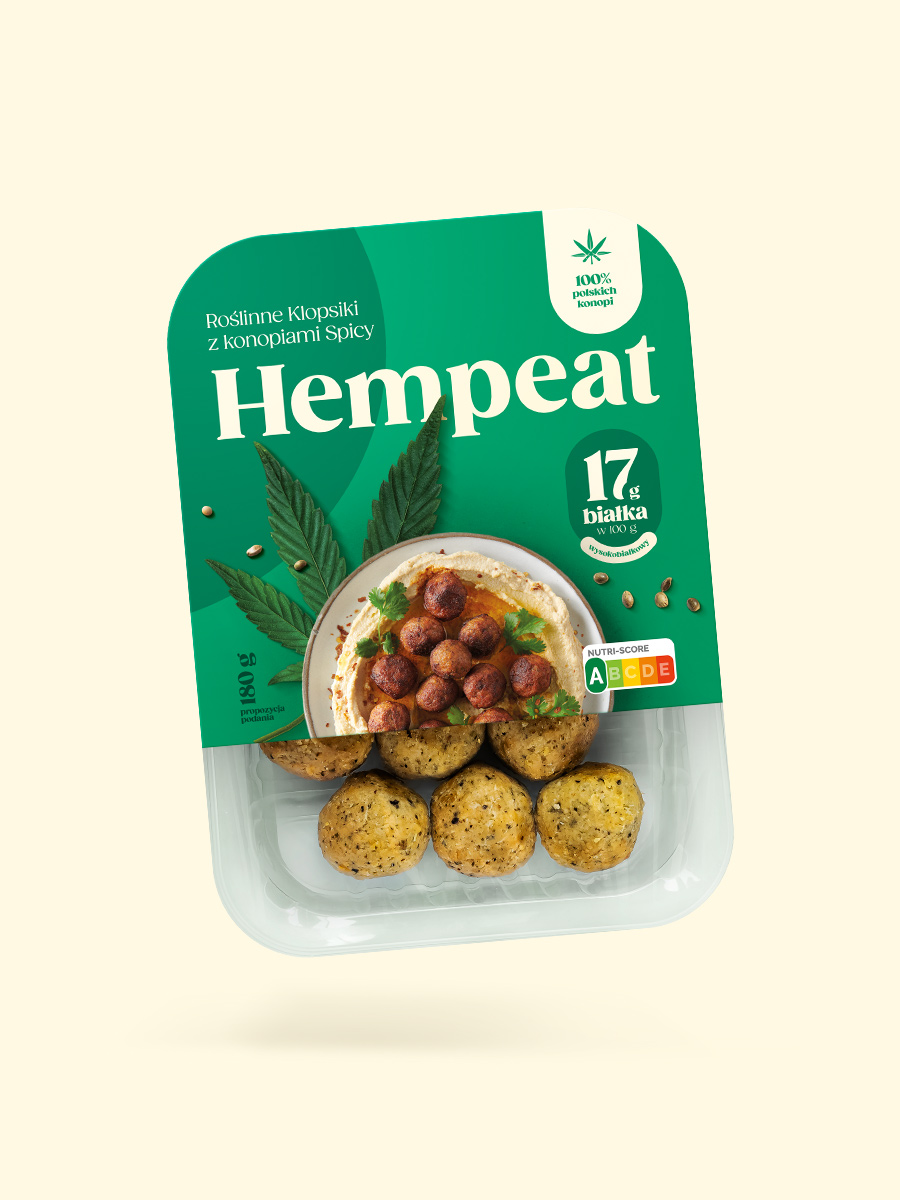 HEMPEAT Roślinne Klopsiki z konopiami Spicy
