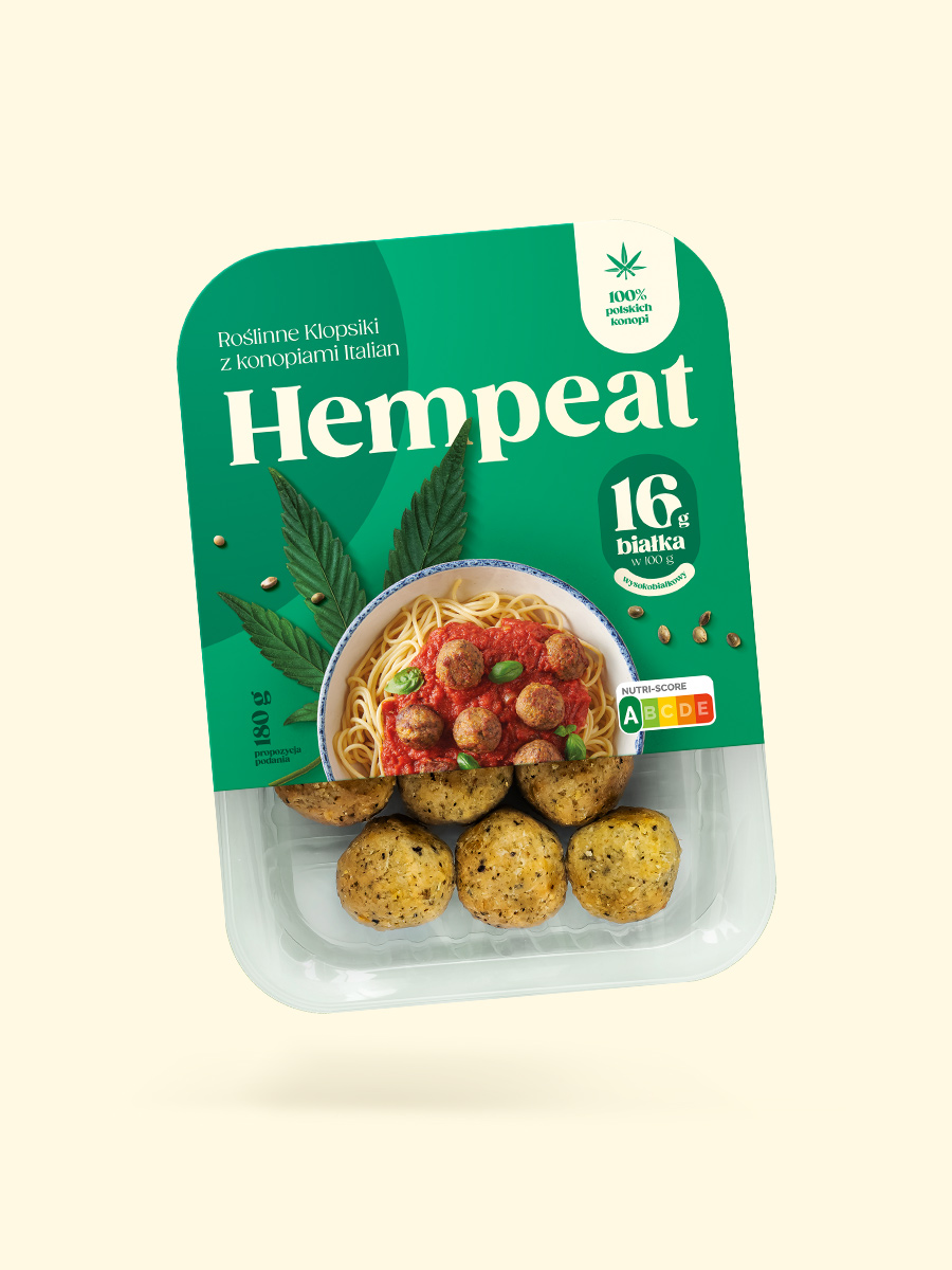 HEMPEAT Roślinne Klopsiki z konopiami Italian