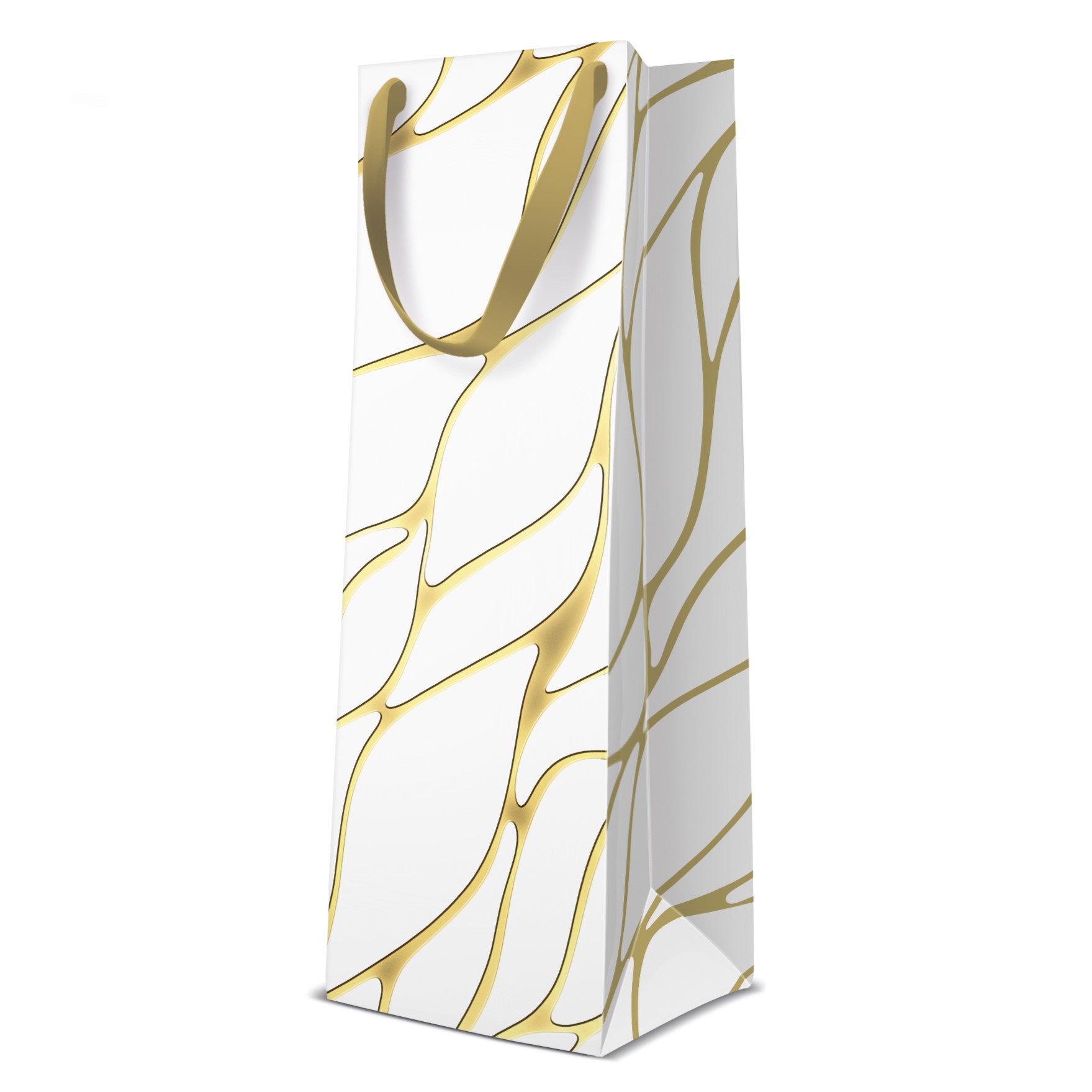 PAW DECOR COLLECTION Torba prezentowa 12x10x37 cm - Fluid Waves