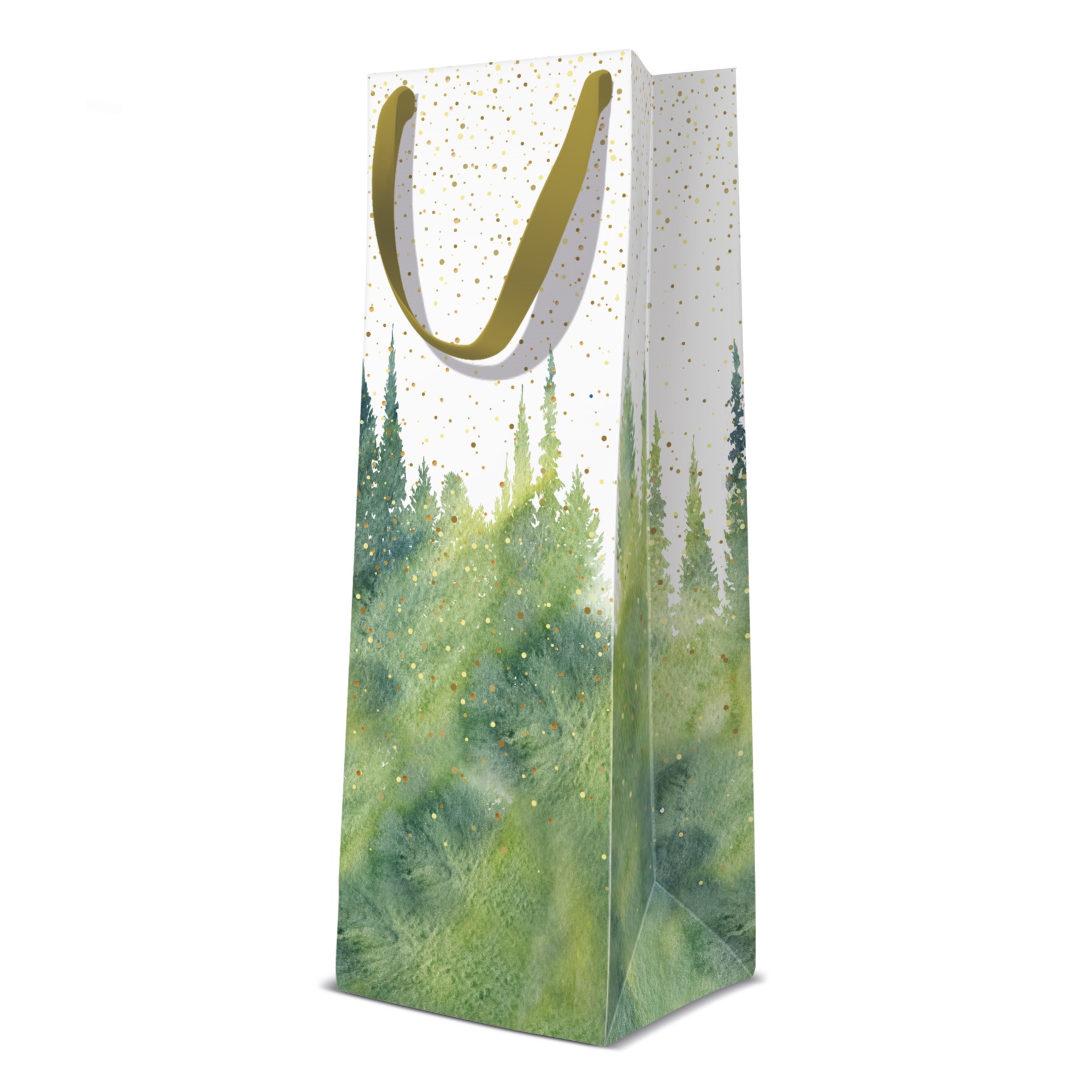 PAW DECOR COLLECTION Torba prezentowa 12x10x37 cm - Golden Forest