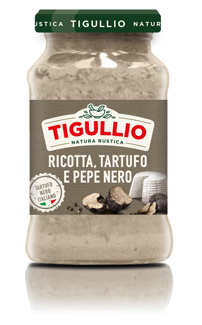 TIGULLIO Pesto z serem ricotta truflami i czarnym pieprzem