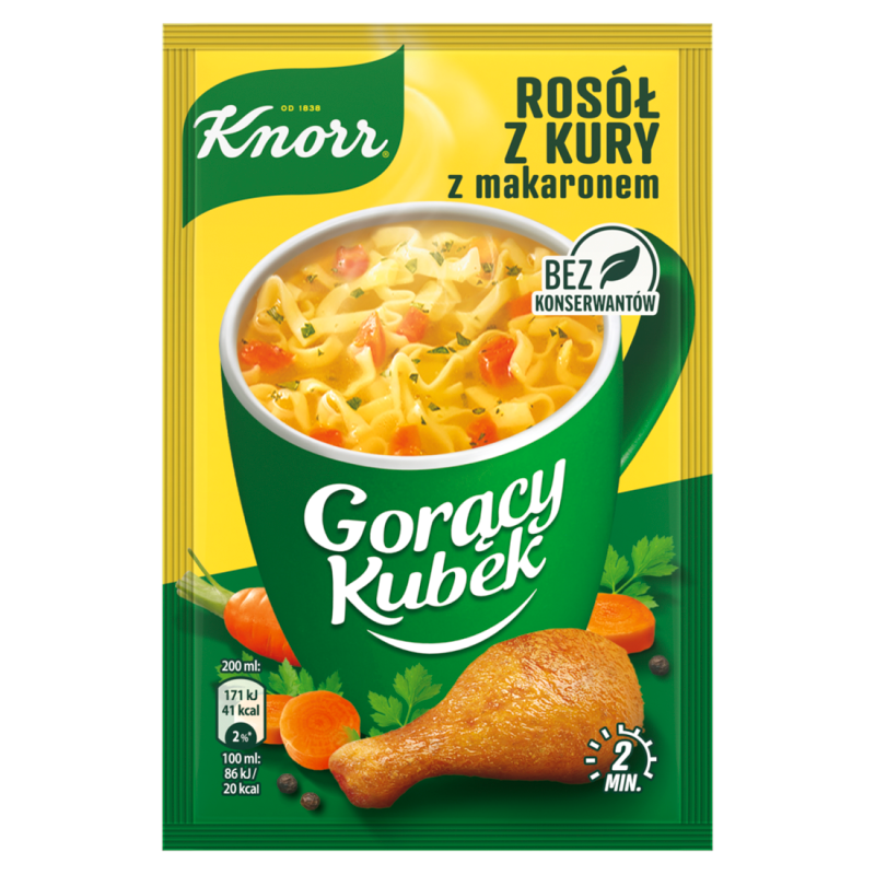 KNORR Gorący Kubek Rosół z kury z makaronem frisco.pl