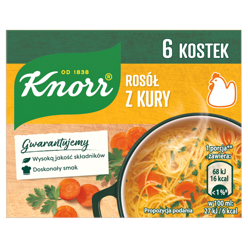 KNORR Rosół z kury (6 kostek) frisco.pl