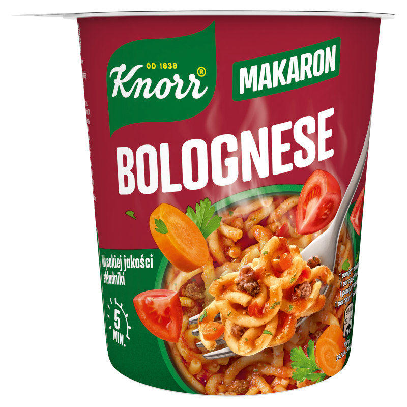 KNORR Danie makaron bolognese w kubku