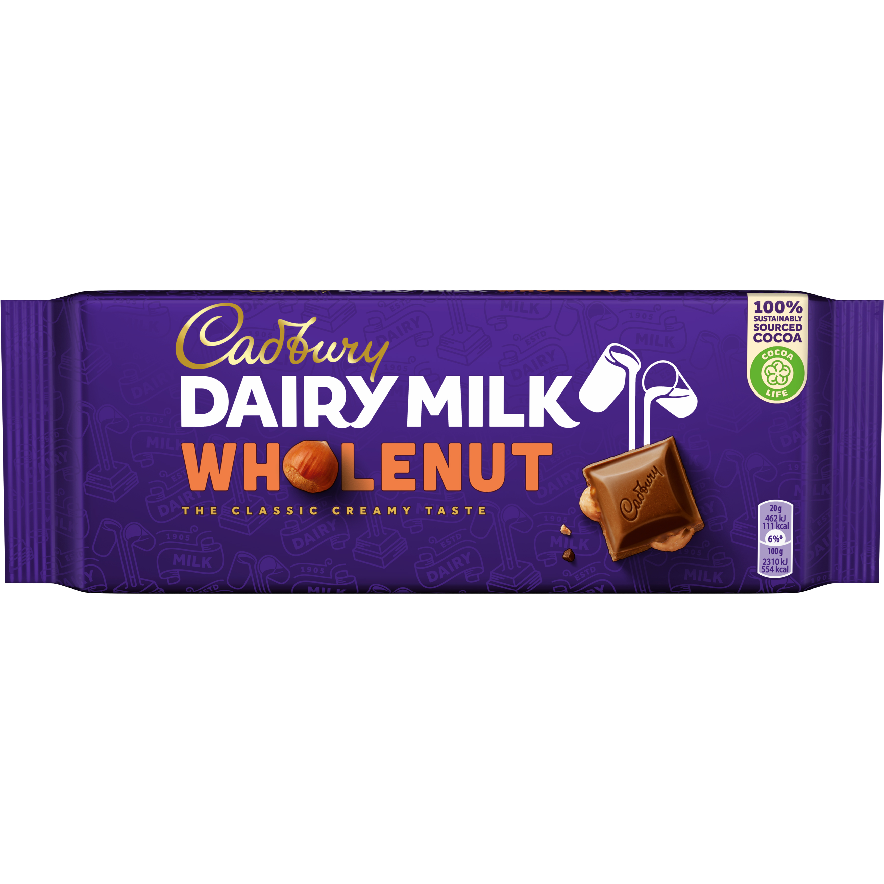 CADBURY Czekolada mleczna z całymi orzechami laskowymi