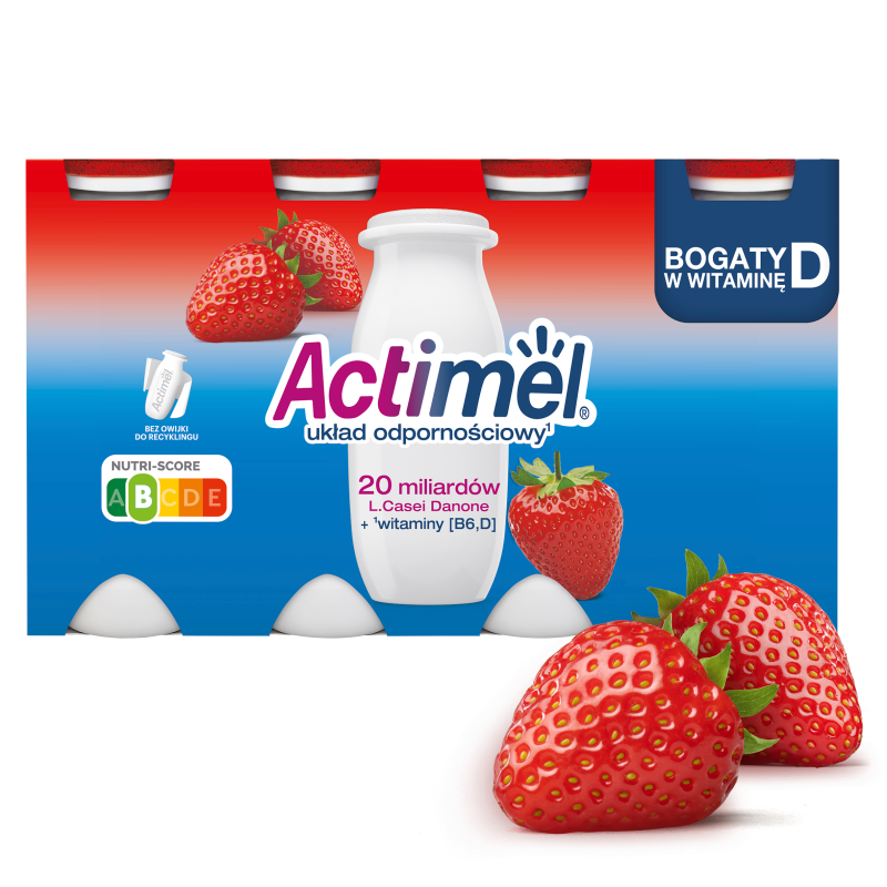ACTIMEL Napój mleczny truskawka (8 szt.) frisco.pl