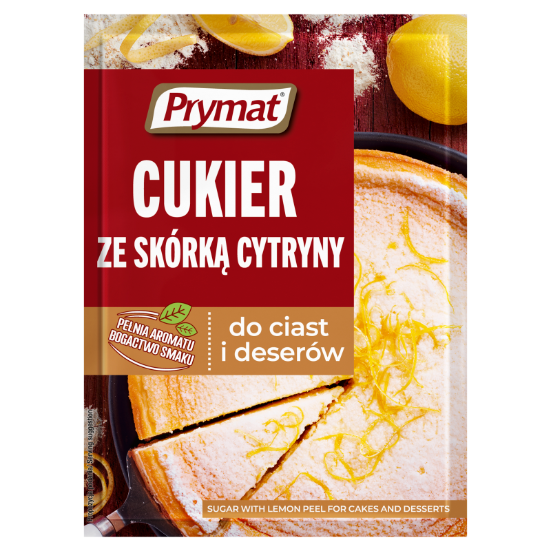 PRYMAT Cukier ze skórką cytryny (do ciast i deserów) frisco.pl