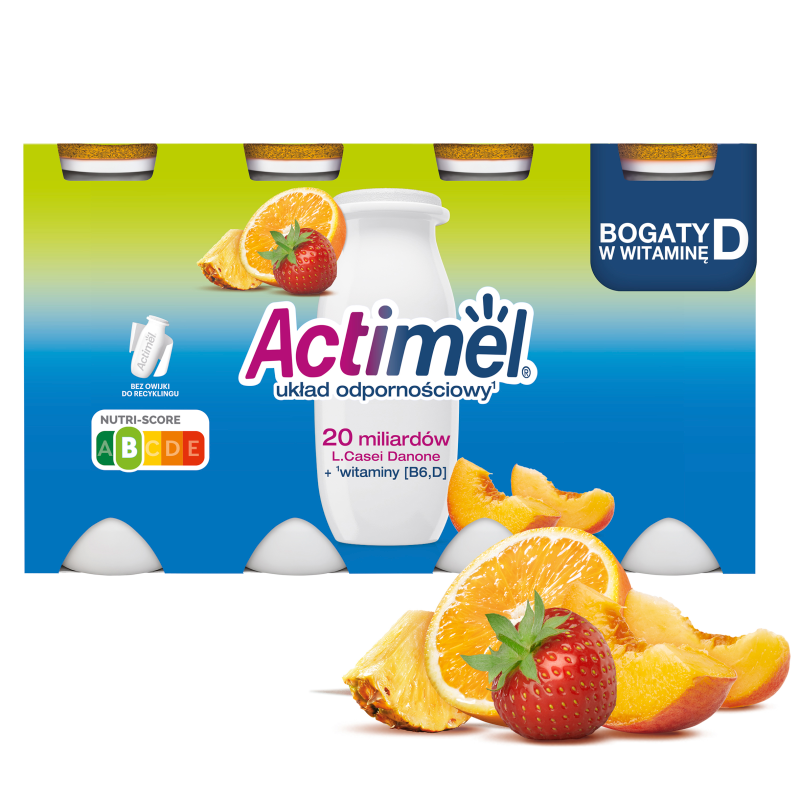 Actimel multifruits, Danone (10 x 100 g)