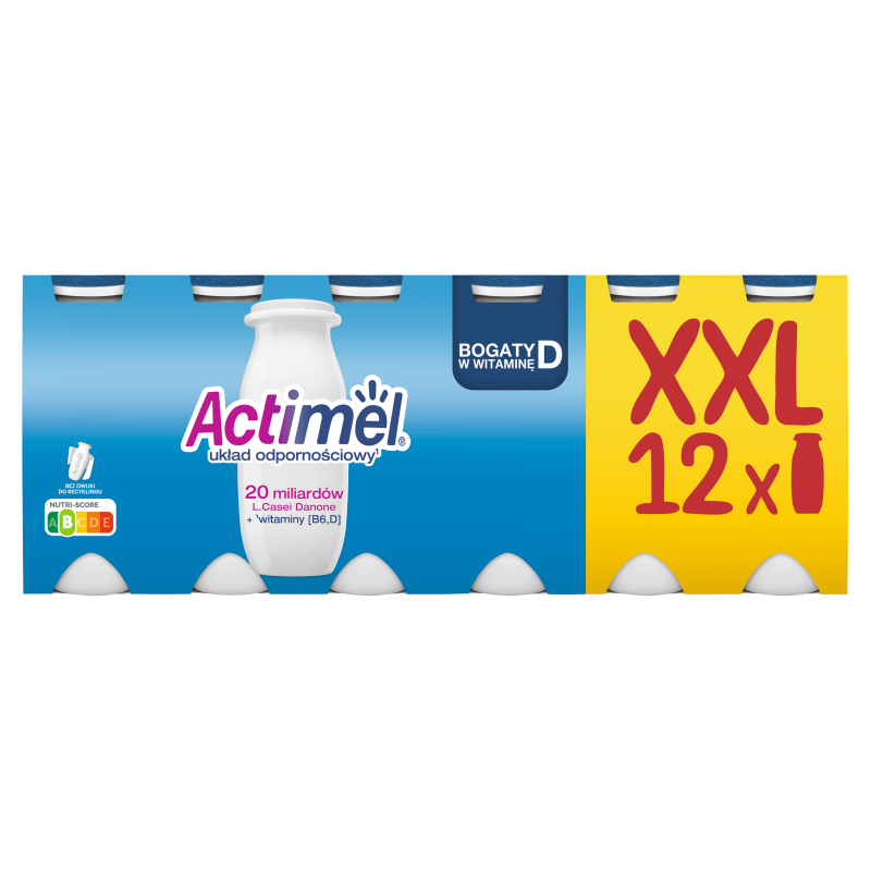 ACTIMEL Napój jogurtowy o smaku naturalnym (12 szt.)