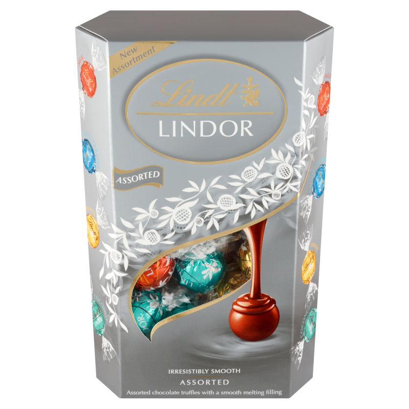 LINDT Lindor Mieszanka czekoladek z miękkim i ciągliwym nadzieniem BN
