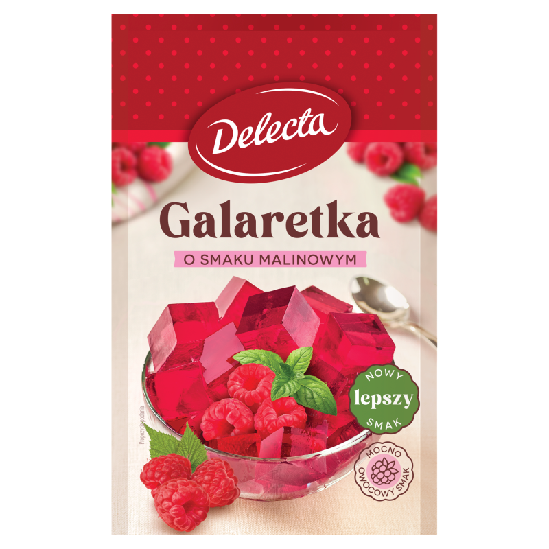 DELECTA Galaretka o smaku malinowym frisco.pl