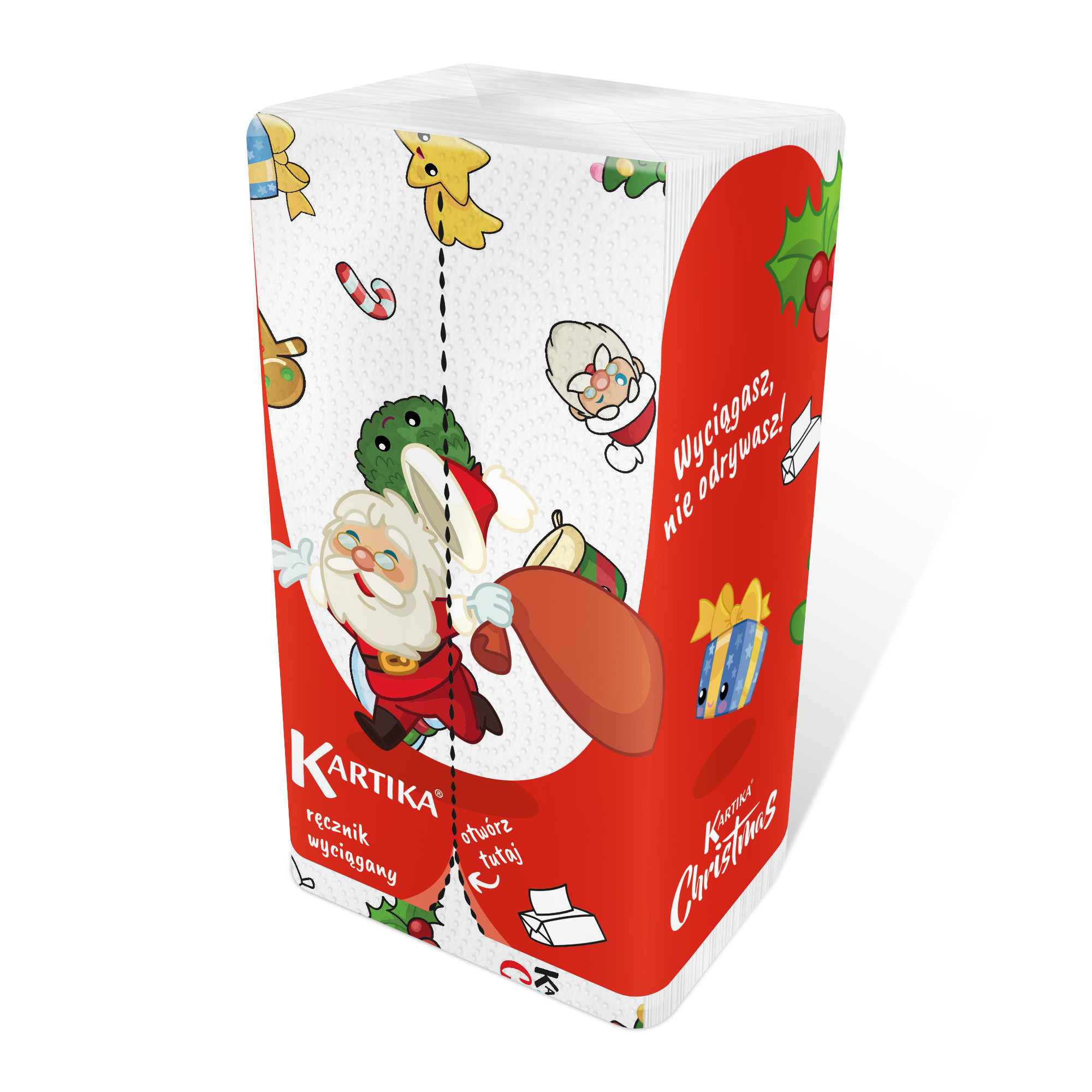 KARTIKA Ręcznik papierowy wyciągany Christmas 150 listków