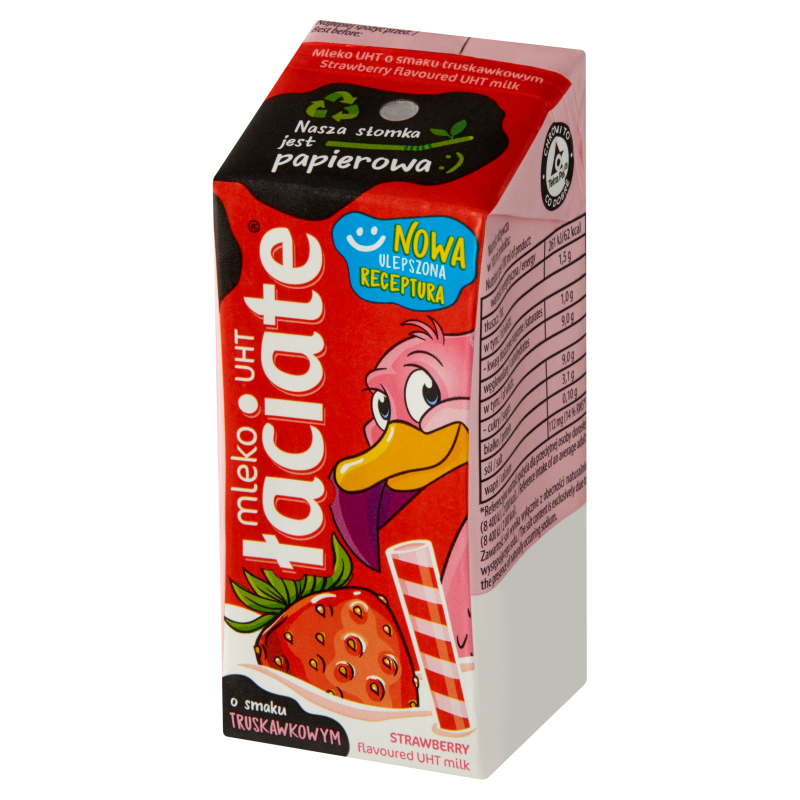 ŁACIATE Mleko UHT o smaku truskawkowym frisco.pl