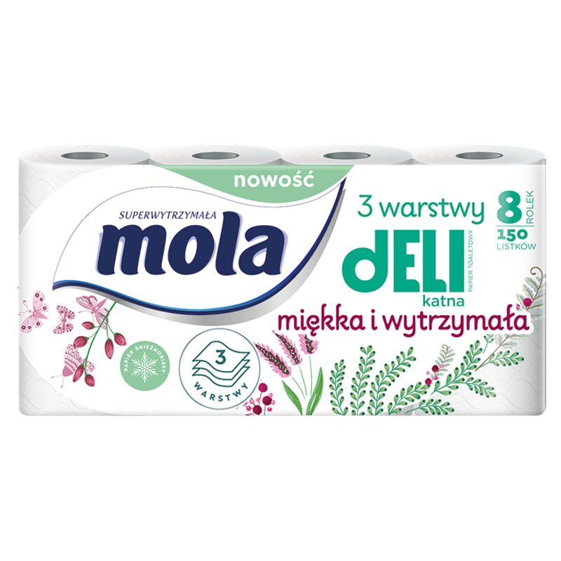 MOLA Delikatna Papier toaletowy 8 szt. frisco.pl