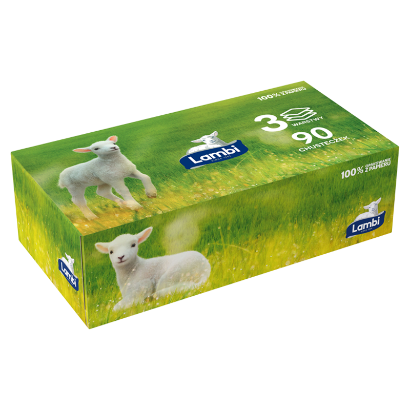 LAMBI Chusteczki Nature`s Best 90 szt.