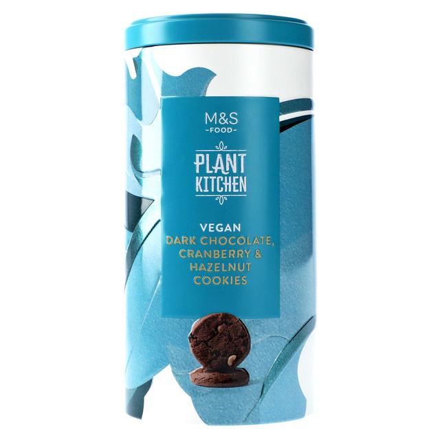 MARKS & SPENCER Ciastka czekoladowe z kawałkami czekolady słodzone suszoną żurawiną i orzechami laskowymi BN