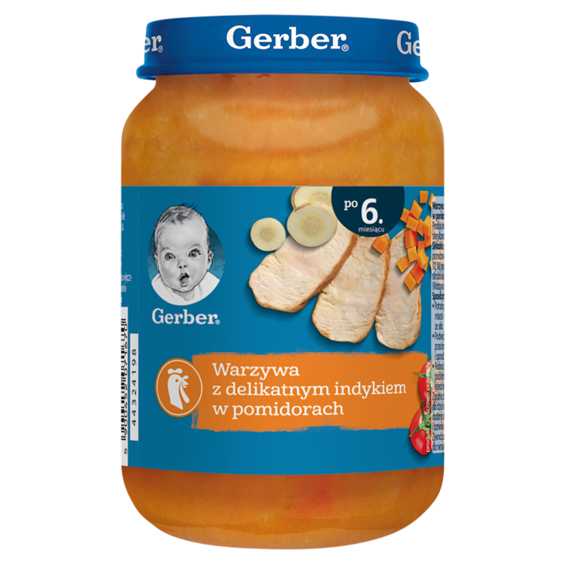 GERBER OBIADEK Delikatny indyk w pomidorach dla niemowląt po 6 miesiącu