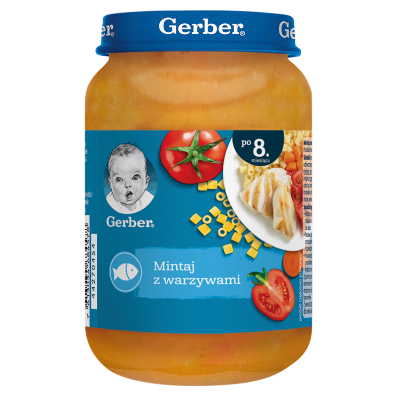 GERBER OBIADEK Mintaj z warzywami dla niemowląt po 8 miesiącu frisco.pl