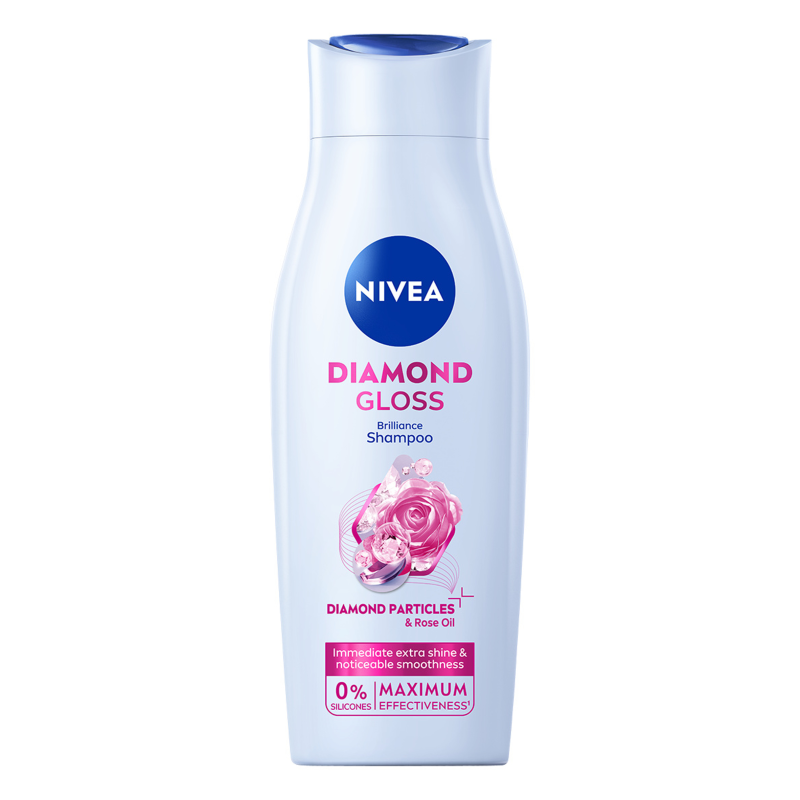 NIVEA Diamond Gloss Care Szampon pielęgnujący do włosów
