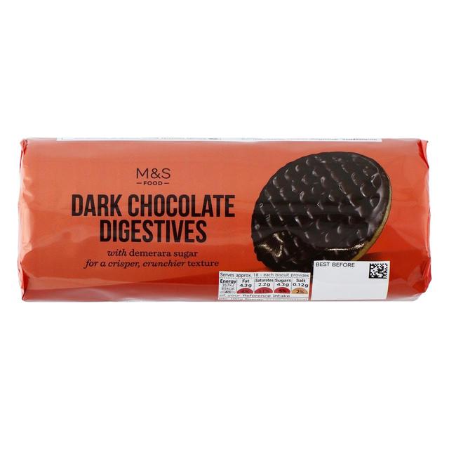 MARKS & SPENCER Ciastka pszenne w gorzkiej czekoladzie