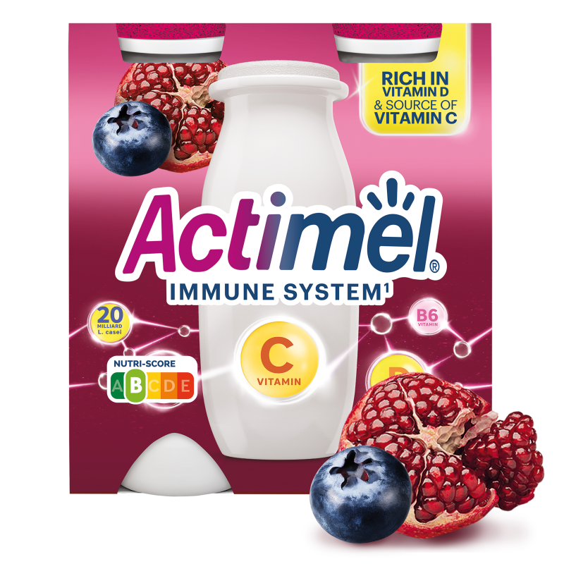 ACTIMEL Napój mleczny granat-jagoda (4 szt.) frisco.pl