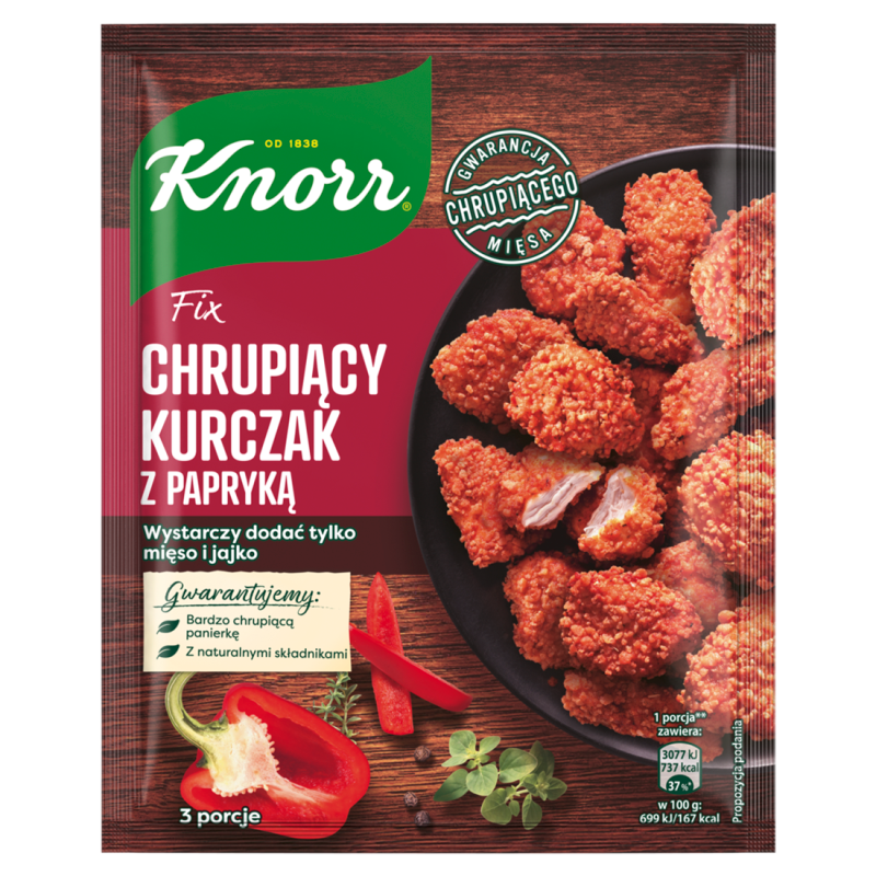 KNORR FIX Chrupiący kurczak z papryką (panierka) frisco.pl