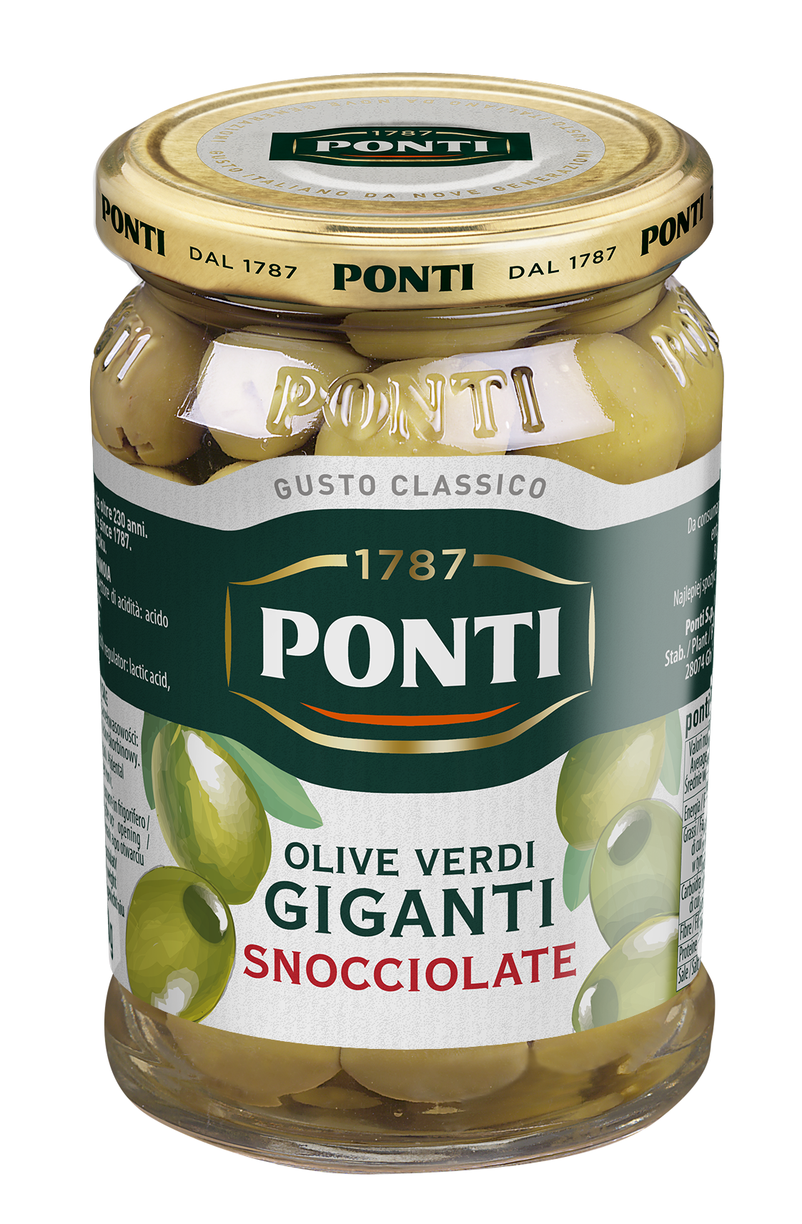 PONTI Oliwki zielone duże bez pestek