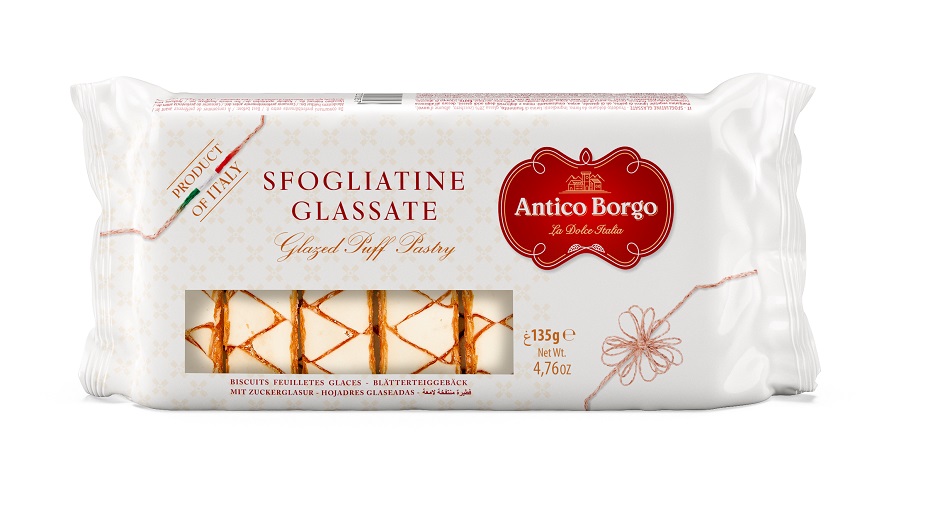 ANTICO BORGO Ciastka sfogliatine z ciasta francuskiego z glazurą cukrową