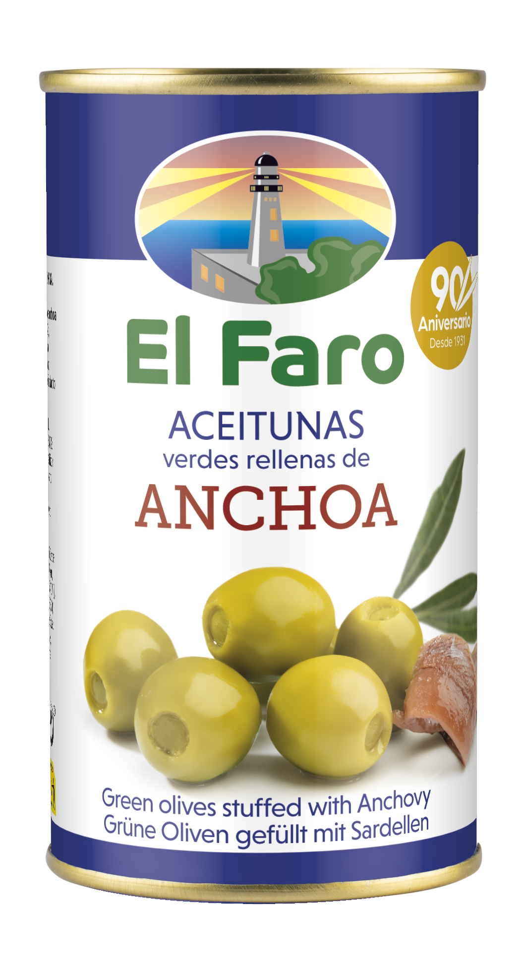 EL FARO Oliwki zielone z anchois